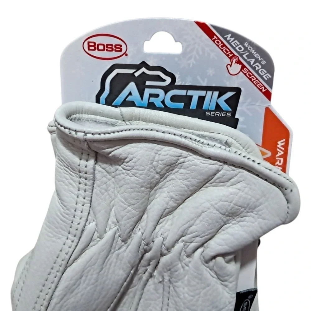 Boss NWT Arctik Series Womens Cowhide Winter Gloves Medium/Large‎ Touchscreen